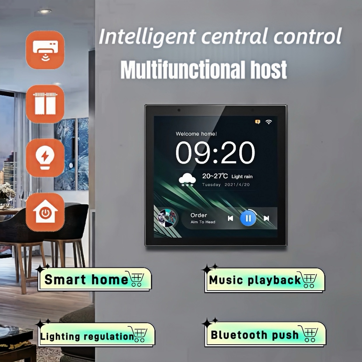 Smart Home Automation System - F4 Tuya Smart Hub, 4GB RAM,