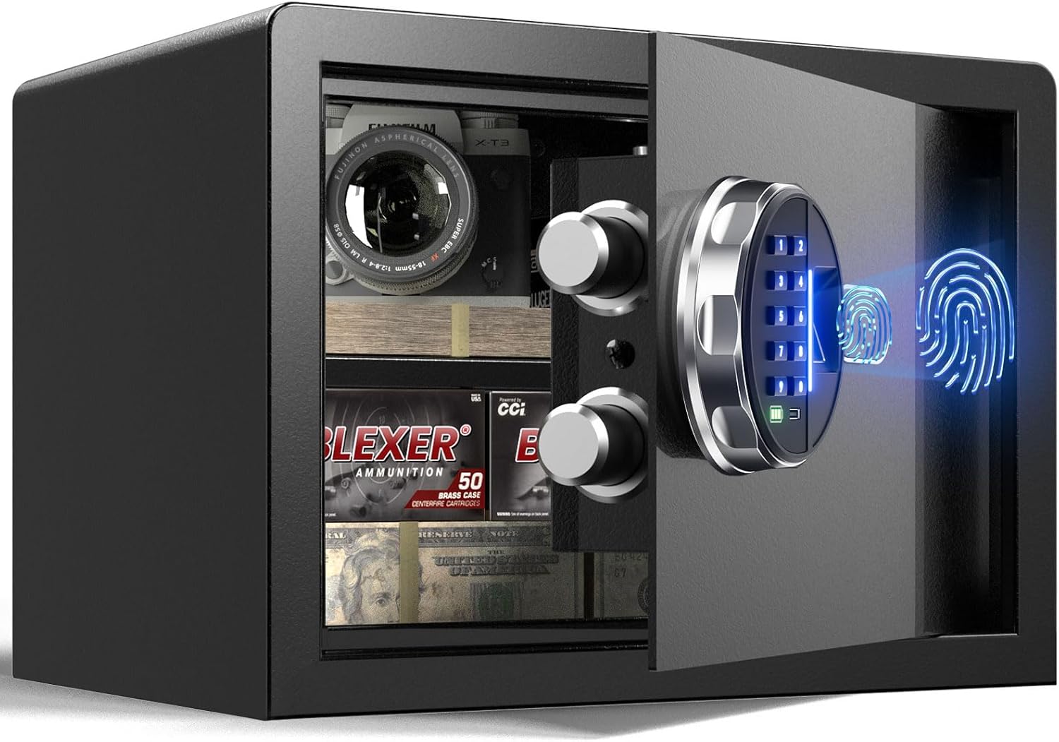 Smart Home Box - 20LB Smart Biometric Safe with Fingerprint