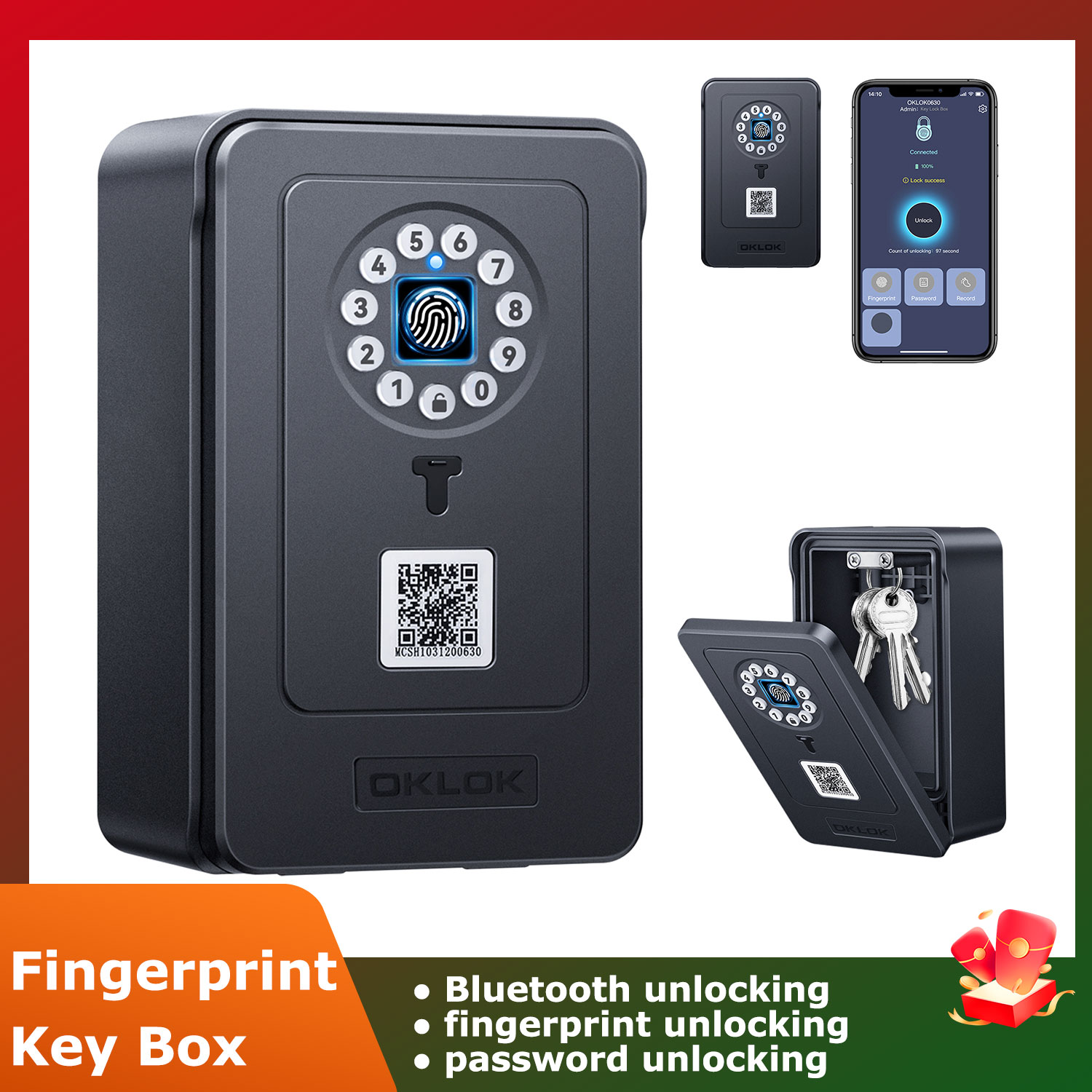Smart Home Box - Wireless Smart lock Box Bluetooth Storage