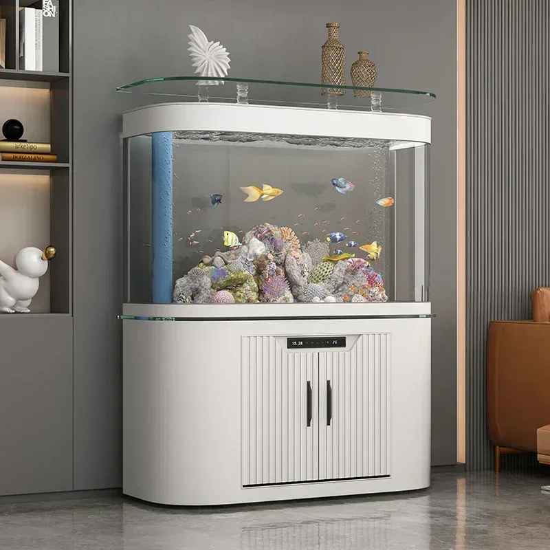 Smart Home Living Room - Large Fish Tank Living Room Home
