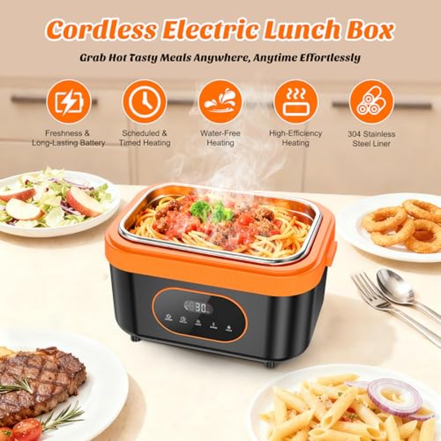 Cordless Heated Lunch Box for  - đánh giá và giá Smart Home Box