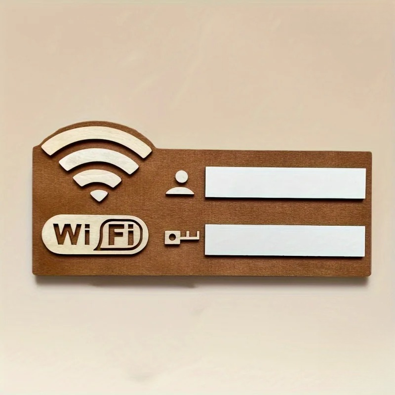 Erasable Wooden WiFi Sign Boar - đánh giá và giá Airbnb Smart Home