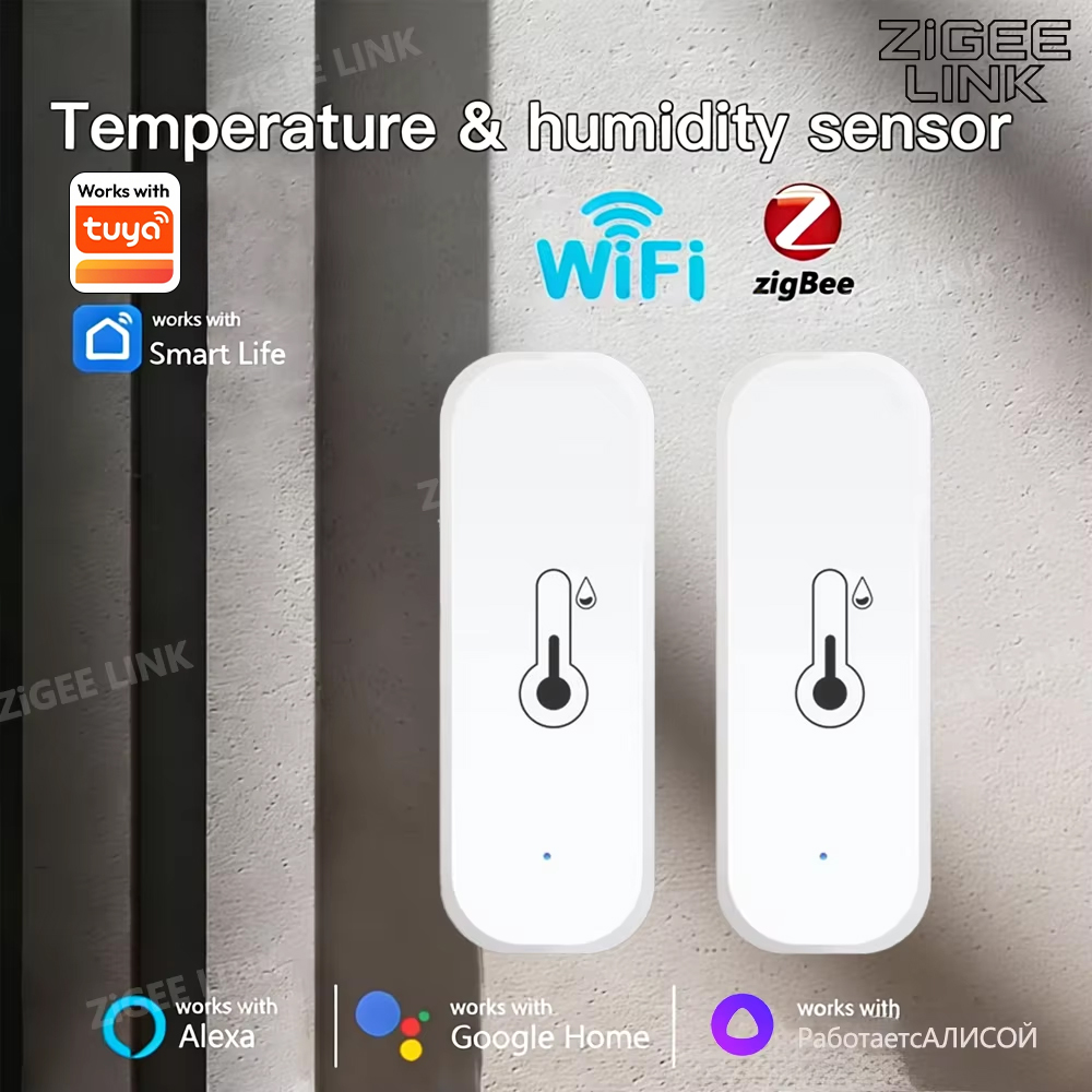 Zigbee/WIFI Smart Temperature  - đánh giá và giá Smart Home Voice Assistant