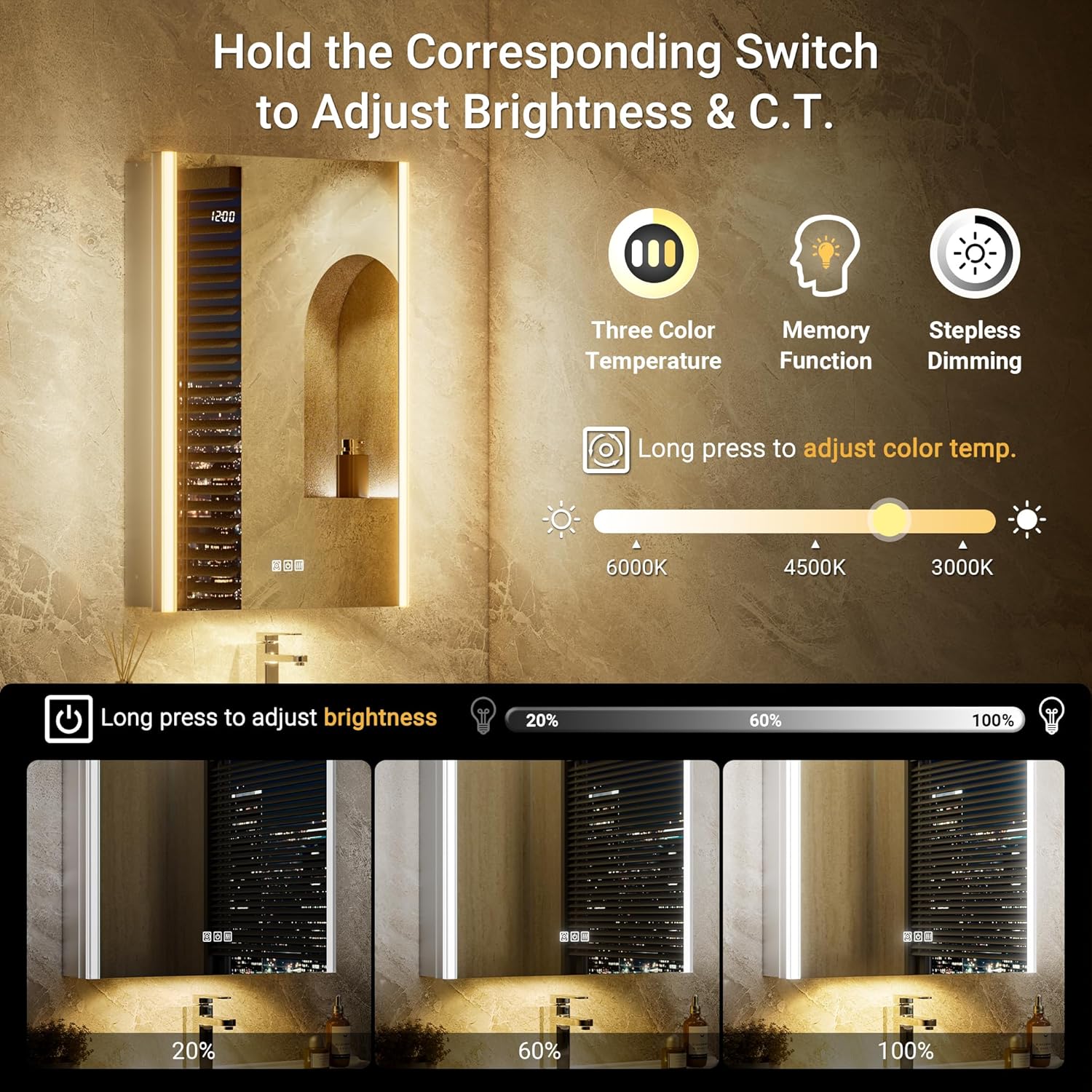 30x32 Lighted Medicine Cabinet - đánh giá và giá Smart Home Living Room