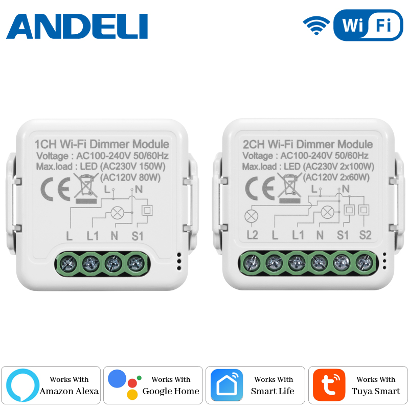 DIY  Wifi Smart Dimmer Switch  - đánh giá và giá Smart Home Voice Assistant