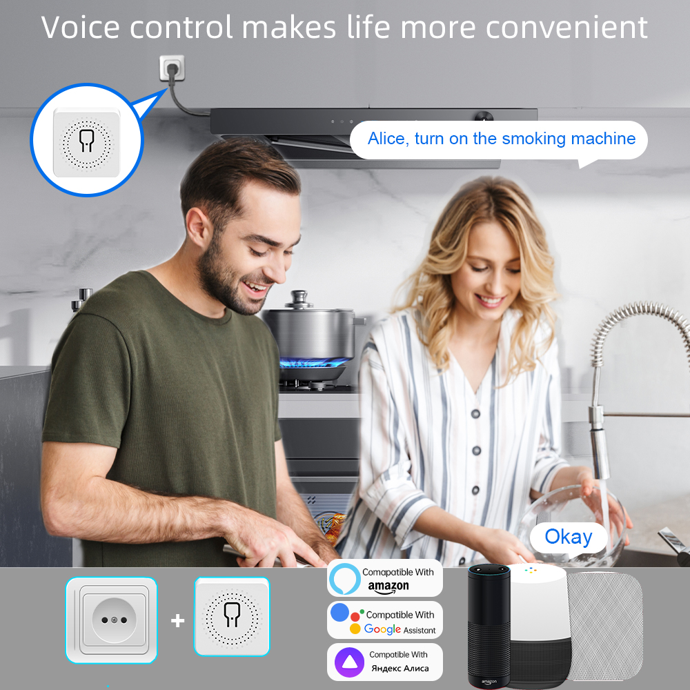 Tuya WiFi Smart Switch 1/2/3/4 - đánh giá và giá Smart Home Voice Assistant