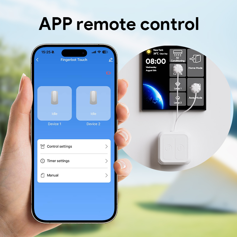 Tuya Touch Screen Finger robot - đánh giá và giá Smart Home Orvibo