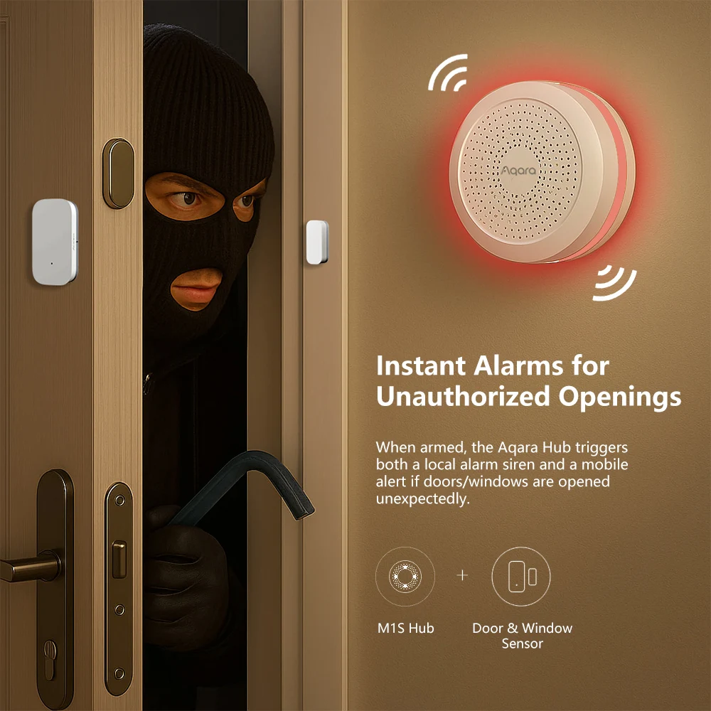 Aqara Door Window Sensor E1 Zi - đánh giá và giá Smart Home Hub Apple