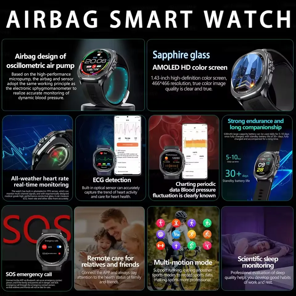 2026New Air Pump Smartwatch Bl - đánh giá và giá Smart Home Wellness