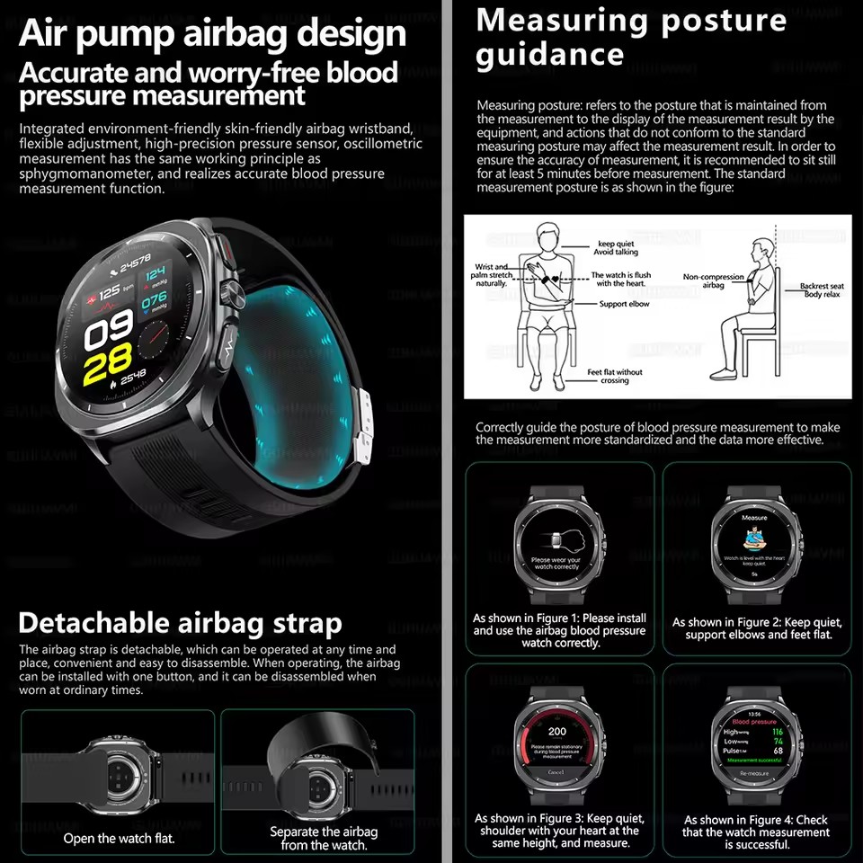 2026New Air Pump Smartwatch Bl - đánh giá và giá Smart Home Wellness