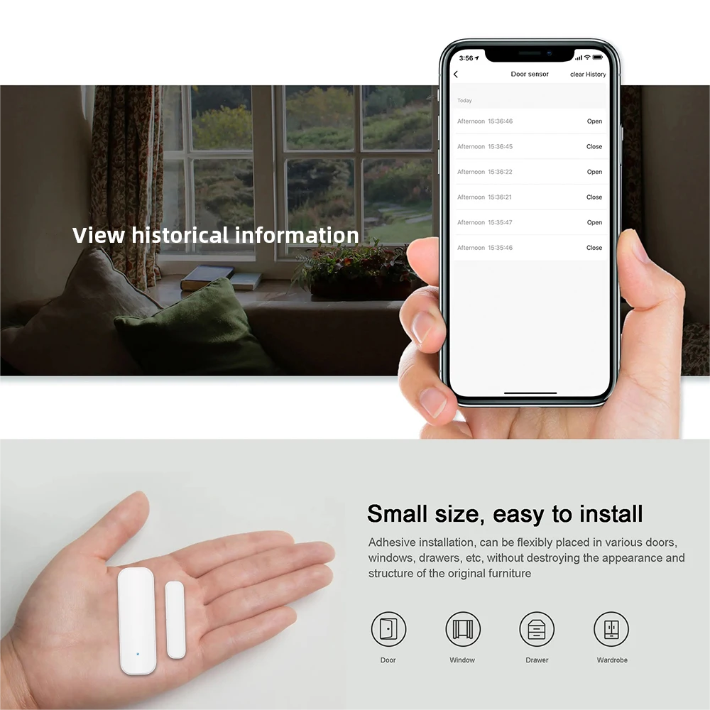 Tuya WiFi Zigbee Window Door S - đánh giá và giá Smart Home Automation System