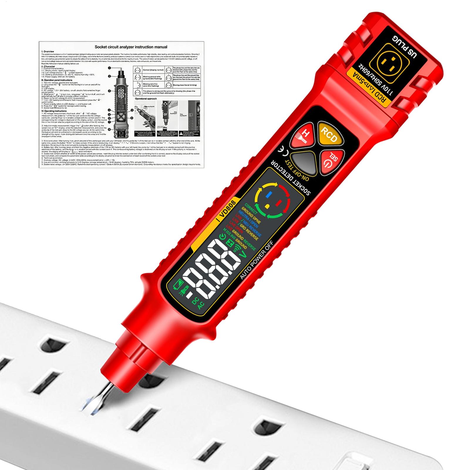 Outlet Tester With LED Display - đánh giá và giá Smart Home Display
