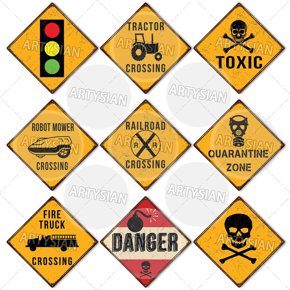 TRAFFIC Warning Metal Sign DAN - đánh giá và giá Smart Home Icon