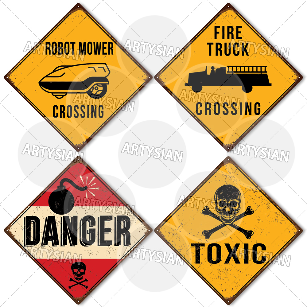 TRAFFIC Warning Metal Sign DAN - đánh giá và giá Smart Home Icon