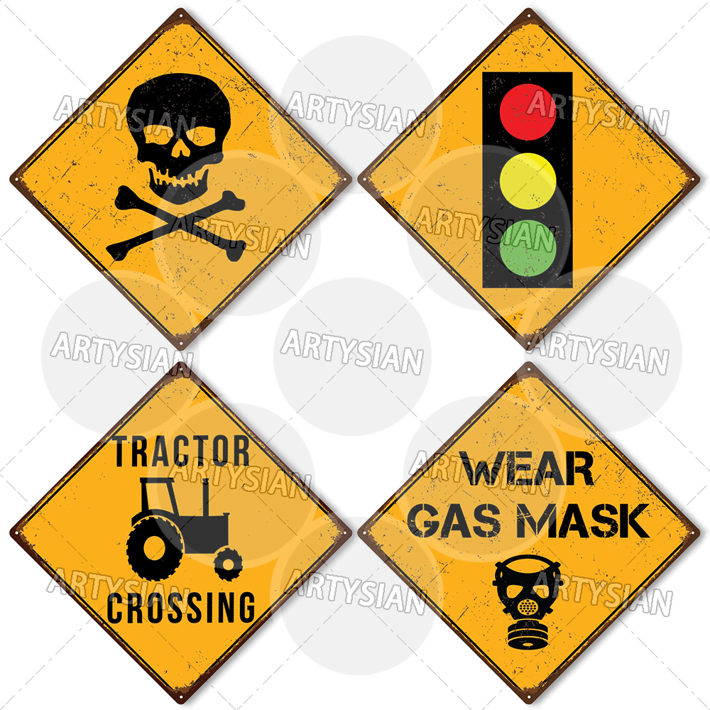 TRAFFIC Warning Metal Sign DAN - đánh giá và giá Smart Home Icon