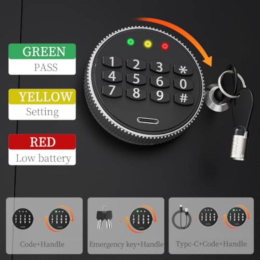 Home Cabinet Safe Box 1.2 cu f - đánh giá và giá Smart Home Box