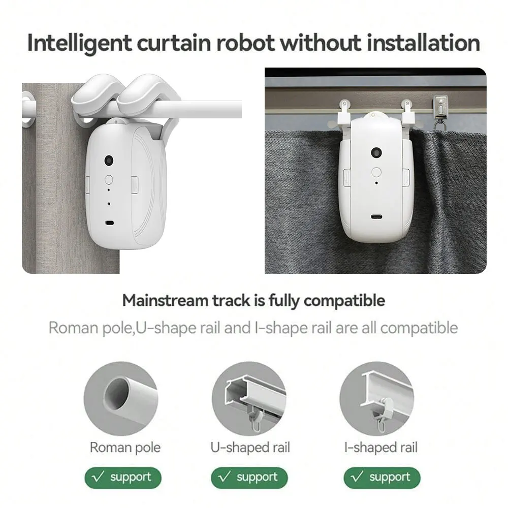 3-in-1 track Smart Curtain Mot - đánh giá và giá Smart Home Living Room