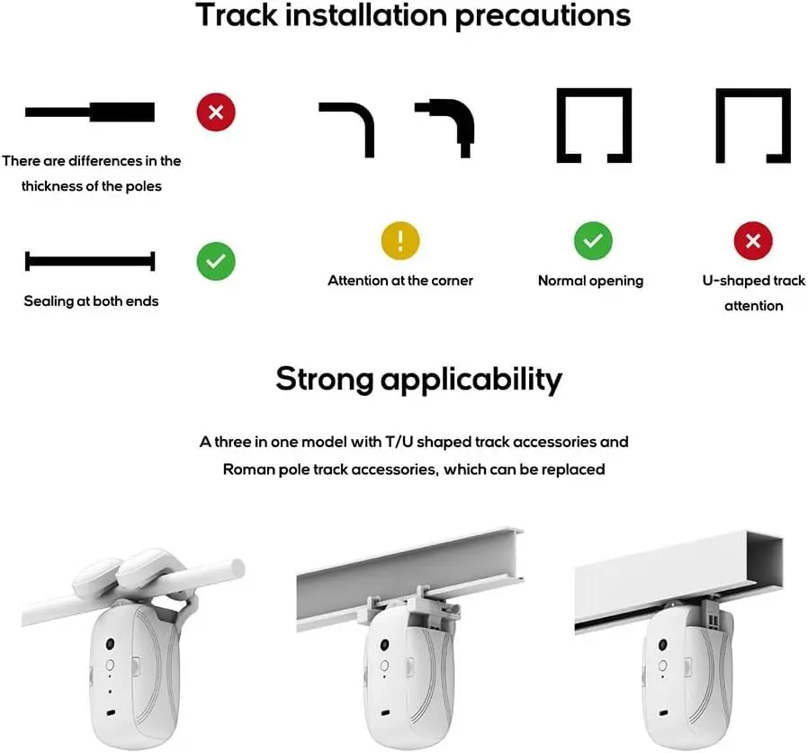 3-in-1 track Smart Curtain Mot - đánh giá và giá Smart Home Living Room