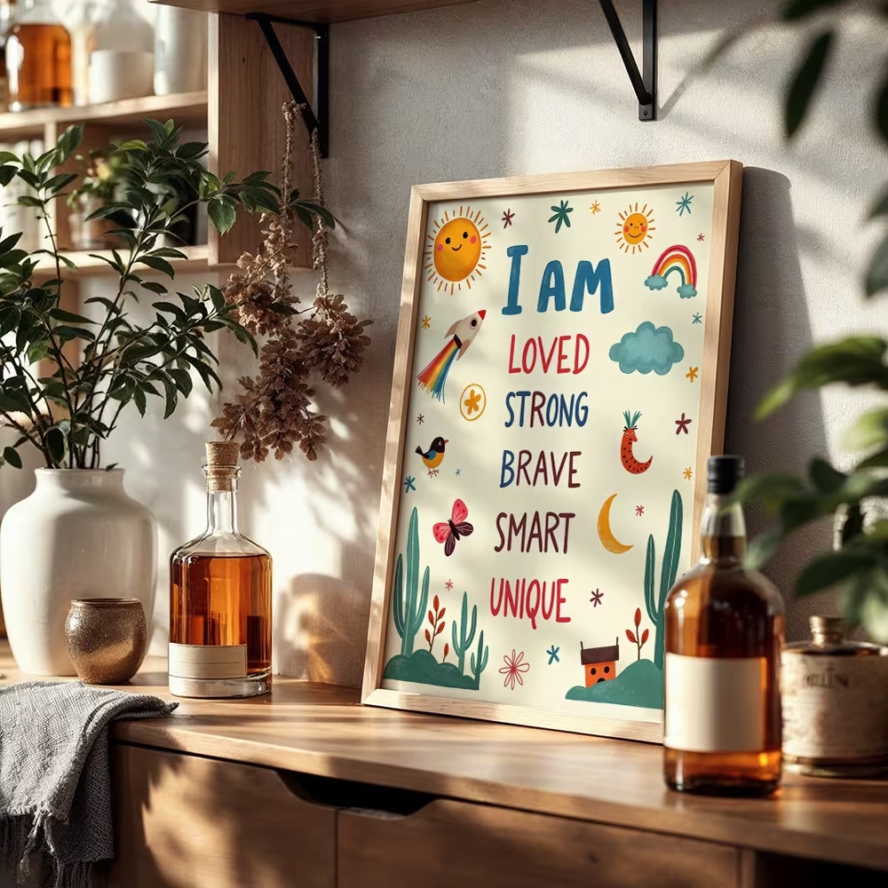Colorful I Am Loved Strong Bra - đánh giá và giá Smart Home Poster