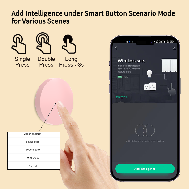 Smart Wireless Button Scene Sw - đánh giá và giá Smart Home Voice Assistant