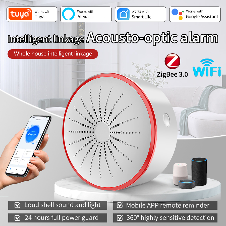 Tuya WiFi ZigBee Smart Alarm S - đánh giá và giá Smart Home Automation System