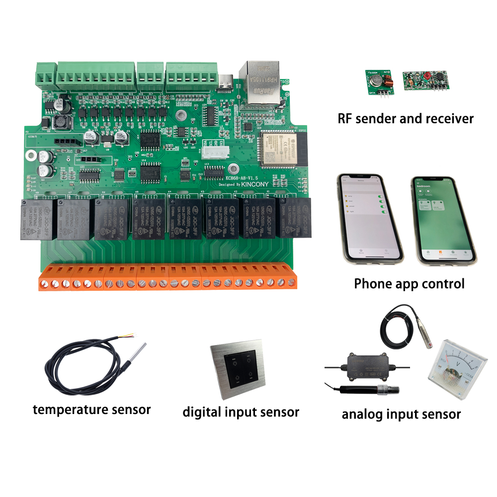 Kincony A8 ESP32 Development B - đánh giá và giá Smart Home Mqtt