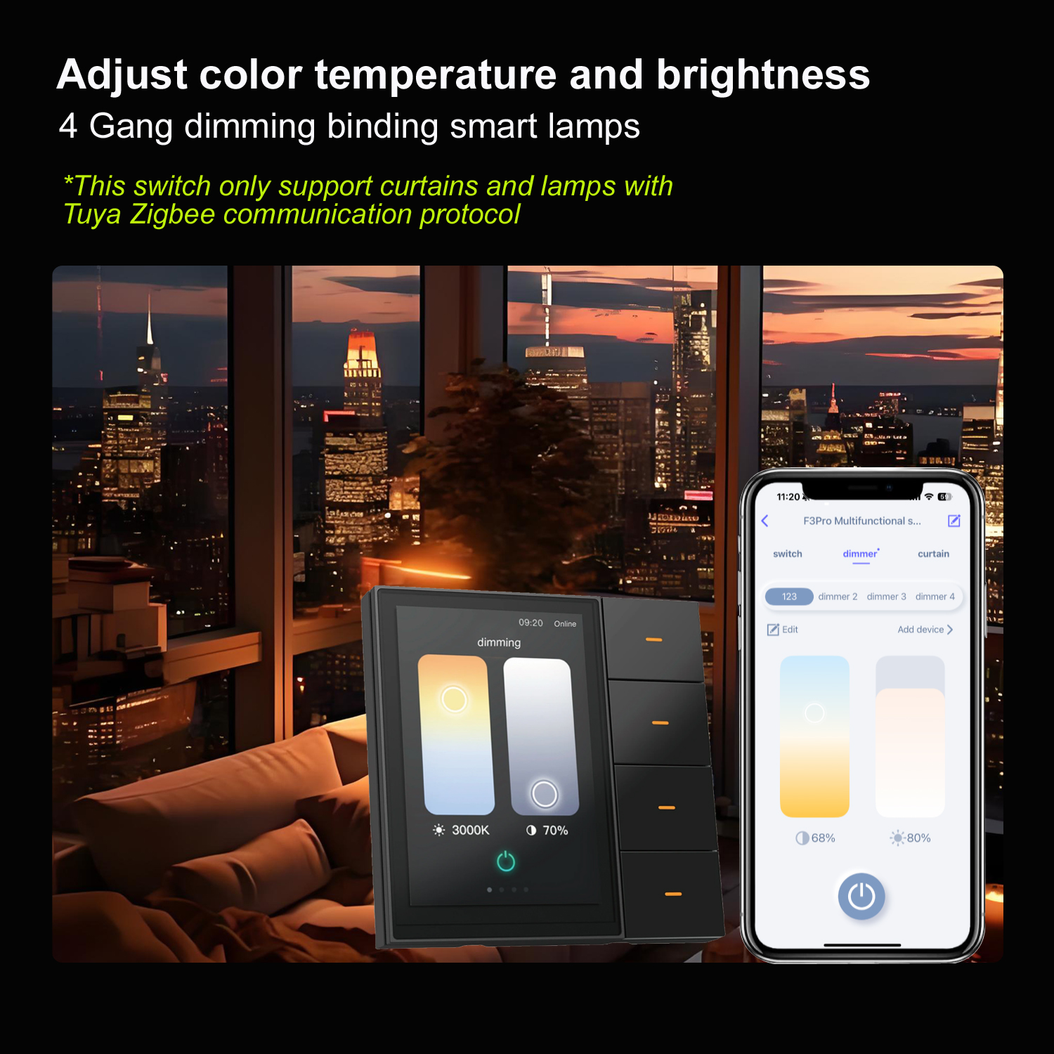 F3-pro Tuya Smart Panel ZigBee - đánh giá và giá Smart Home Display