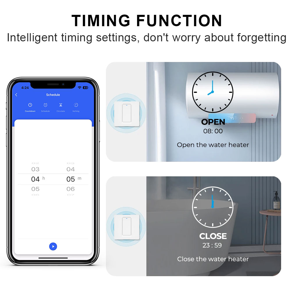 Smart Water Heater Switch/WiFi - đánh giá và giá Smart Home Automation System