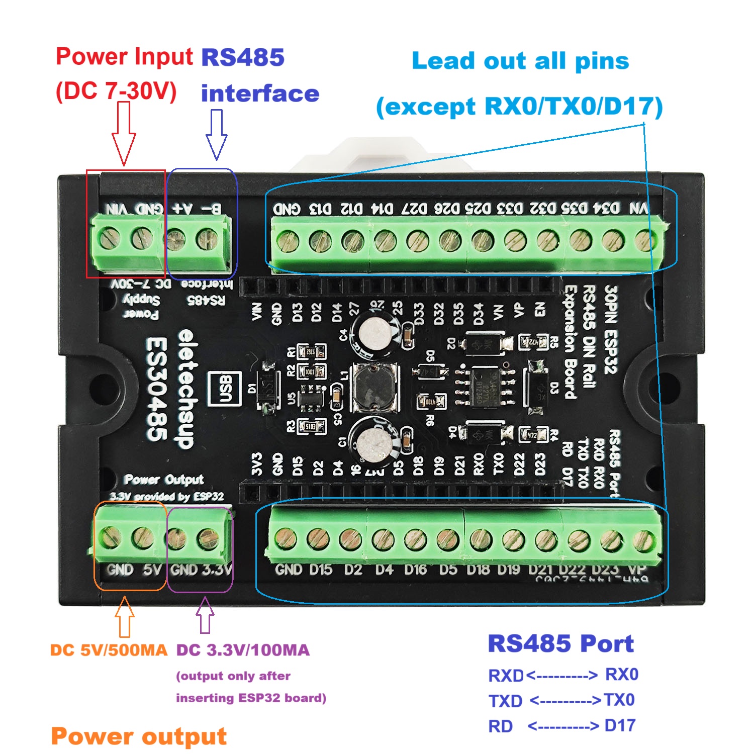 DC 7-30V Power Input 5V 3.3V O - đánh giá và giá Smart Home Mqtt