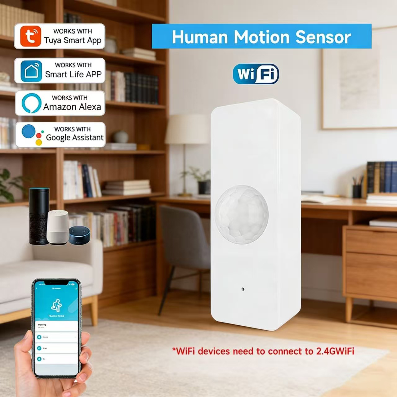 WiFi Smart PIR Motion Sensor T - đánh giá và giá Smart Home Automation System