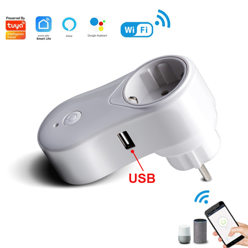 TUYA Smart Socket WIFI Plug EU - đánh giá và giá Smart Home Voice Assistant