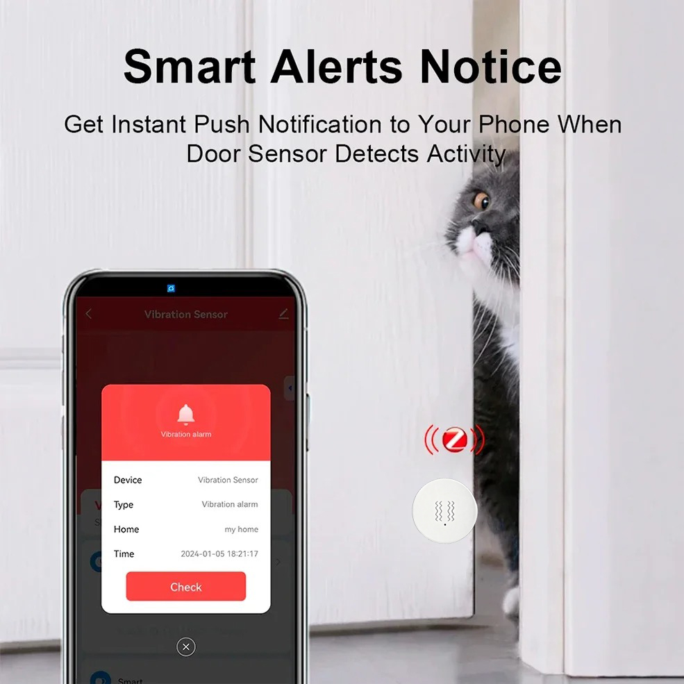 Tuya ZigBee Smart Vibration &  - đánh giá và giá Smart Home Automation System