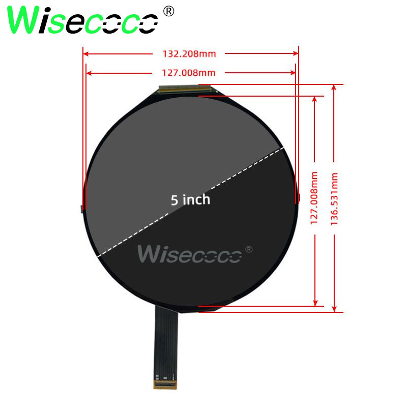 Round LCD Display 5 Inch 1080x - đánh giá và giá Smart Home Raspberry Pi