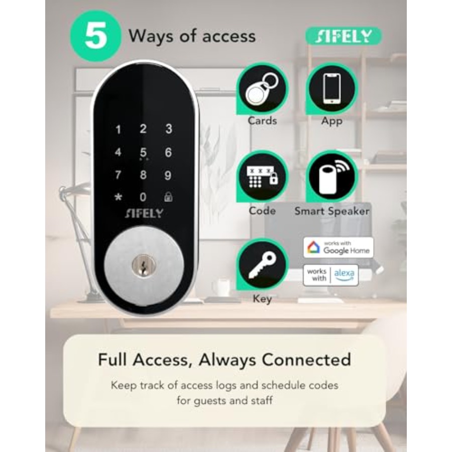 Keyless Entry Smart Deadbolt w - đánh giá và giá Airbnb Smart Home