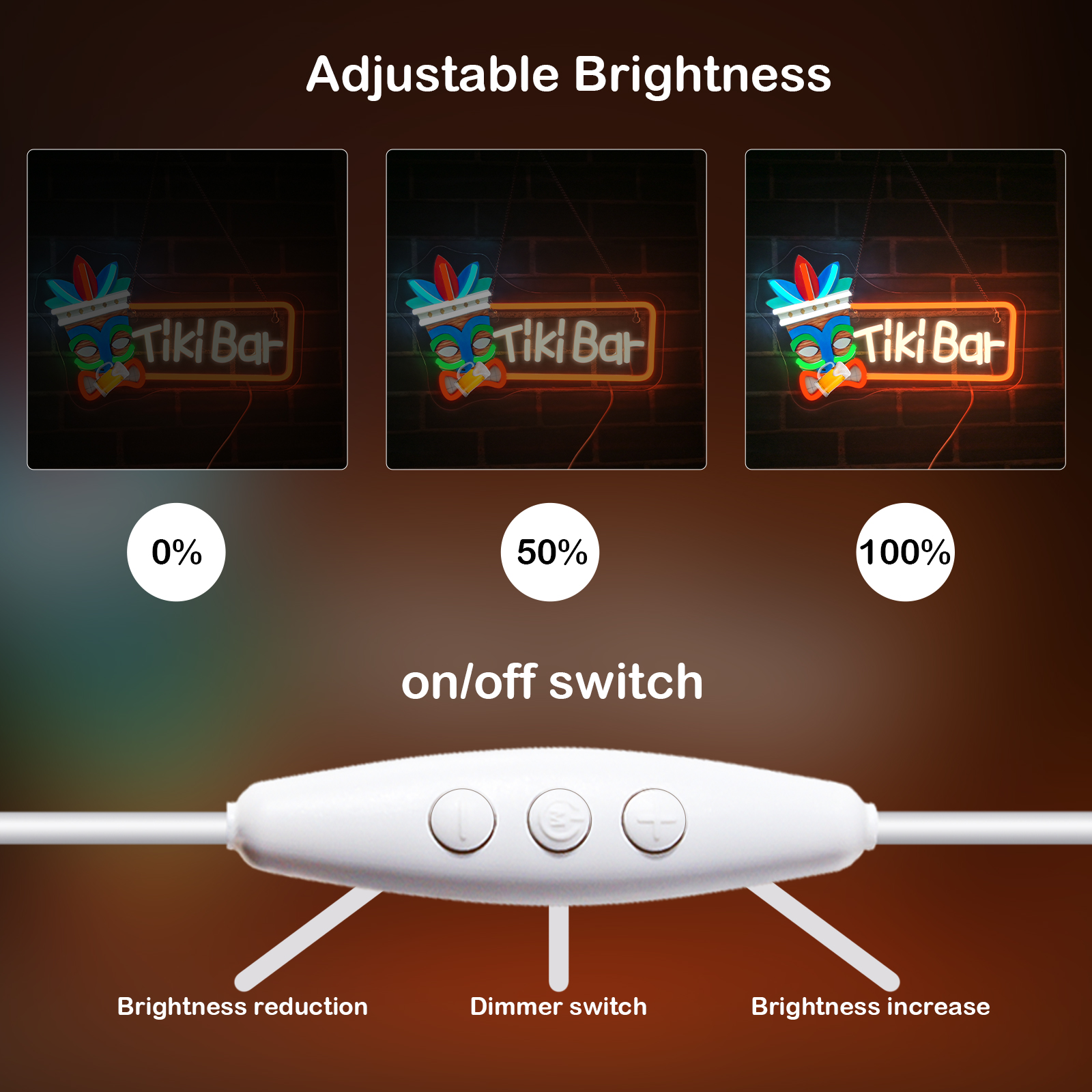 Tiki Bar Neon Sign UV Led Sign - đánh giá và giá Smart Home Poster