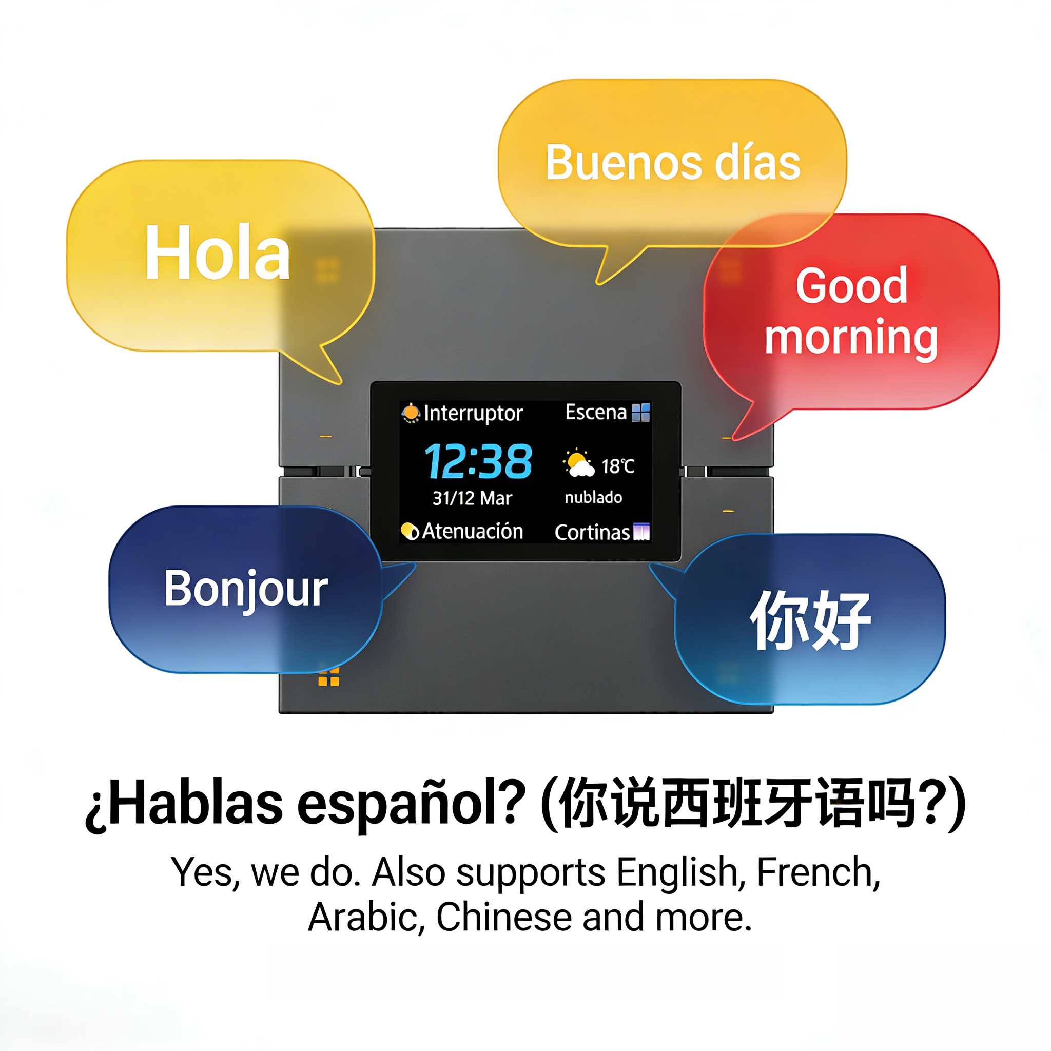M9 Pro 8-Button UK Tuya Smart  - đánh giá và giá Smart Home Display