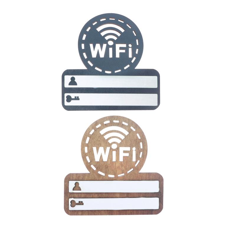 Wooden WiFi Password Sign Wall - đánh giá và giá Airbnb Smart Home
