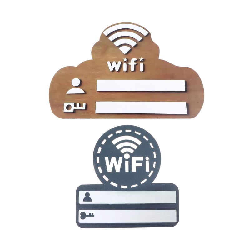 Wooden WiFi Password Sign Wall - đánh giá và giá Airbnb Smart Home