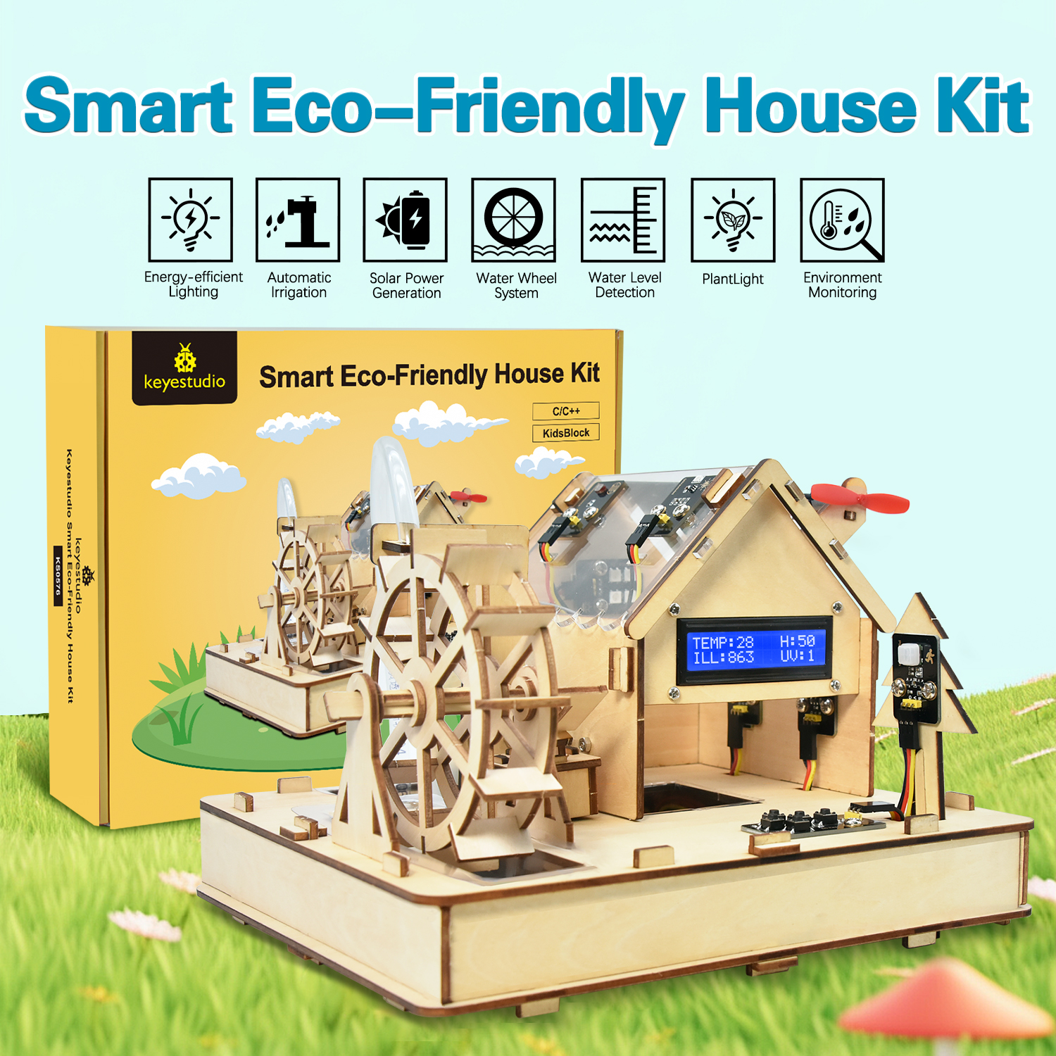 Keyestudio Smart Eco-Friendly  - đánh giá và giá Smart Home Arduino Project