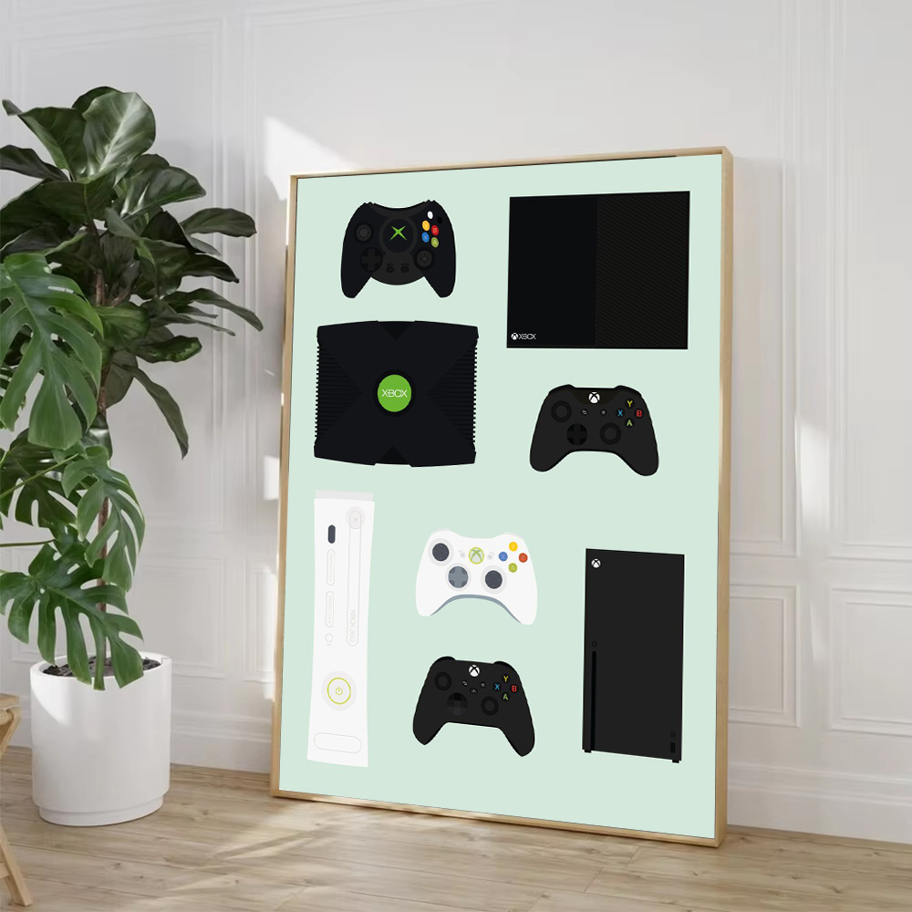 Retro Video Game Controllers P - đánh giá và giá Smart Home Poster