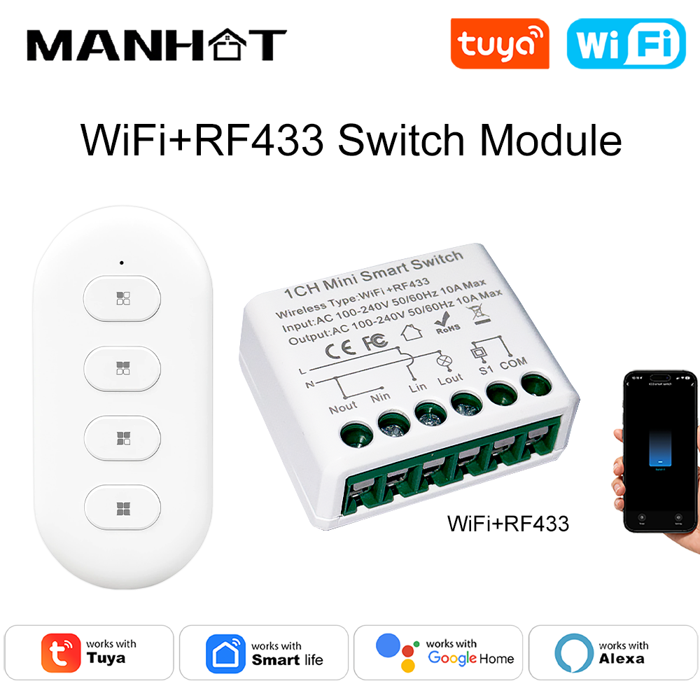 10A Tuya Mini WIFI Smart Switc - đánh giá và giá Smart Home Voice Assistant