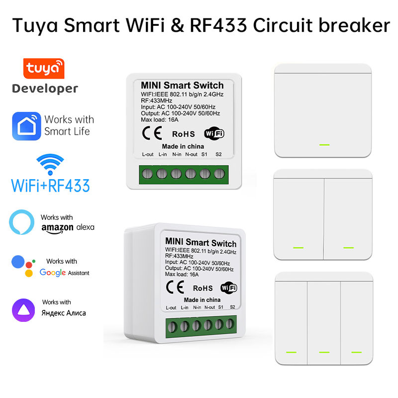 Tuya Smart WiFi Switch For Lig - đánh giá và giá Smart Home Voice Assistant