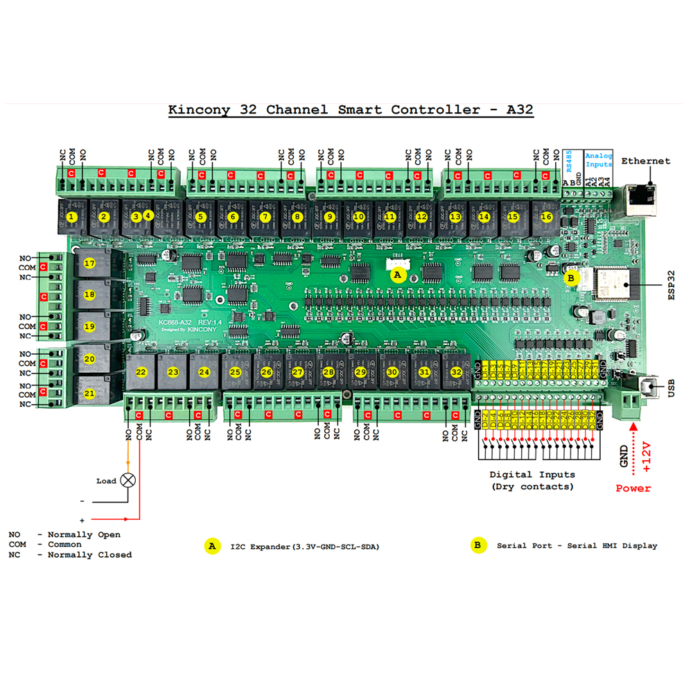 KC868-A32 ESP32 Wifi  RS232 US - đánh giá và giá Smart Home Mqtt