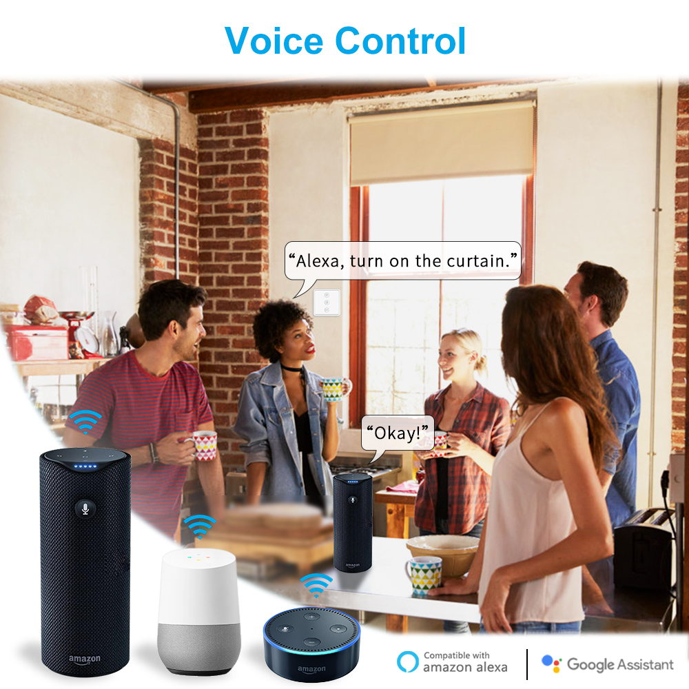 Tuya Smart Life EU WiFi Roller - đánh giá và giá Smart Home Living Room