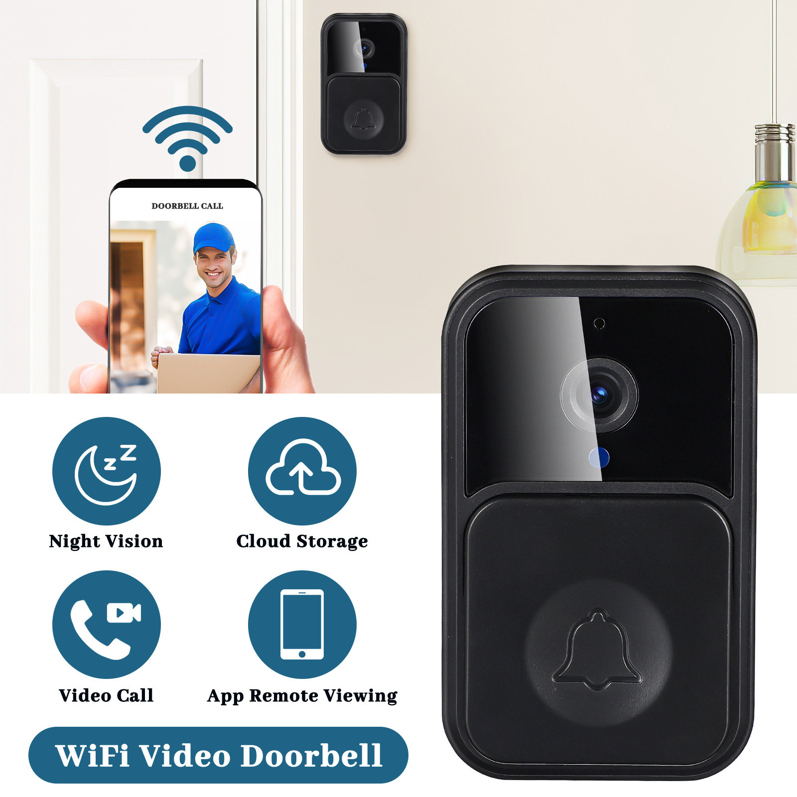 Wireless Video Doorbell Smart  - đánh giá và giá Smart Home Video Doorbell Installation