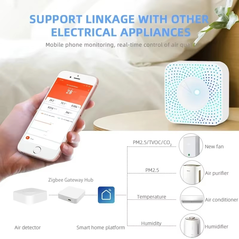 Tuya ZigBee/WiFi Air Quality D - đánh giá và giá Smart Home Box