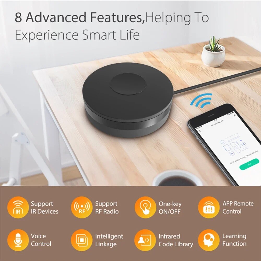 Tuya Smart Wifi RF IR Remote C - đánh giá và giá Smart Home Orvibo