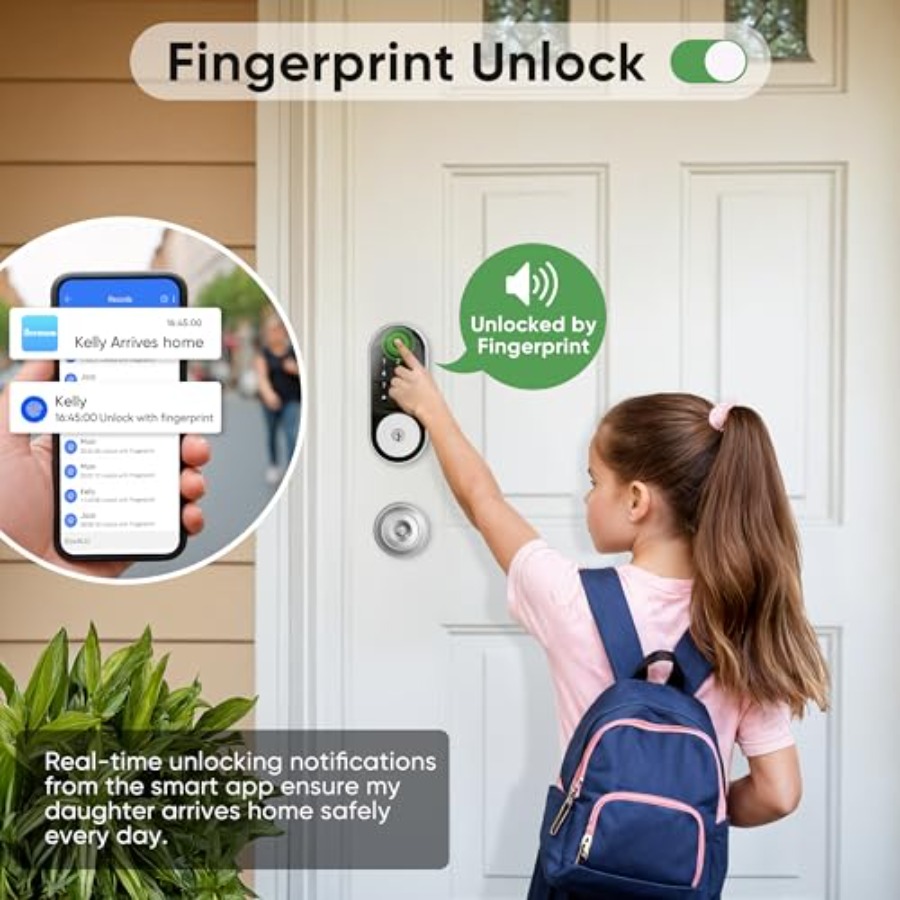 Fingerprint Smart Door Lock Ke - đánh giá và giá Airbnb Smart Home