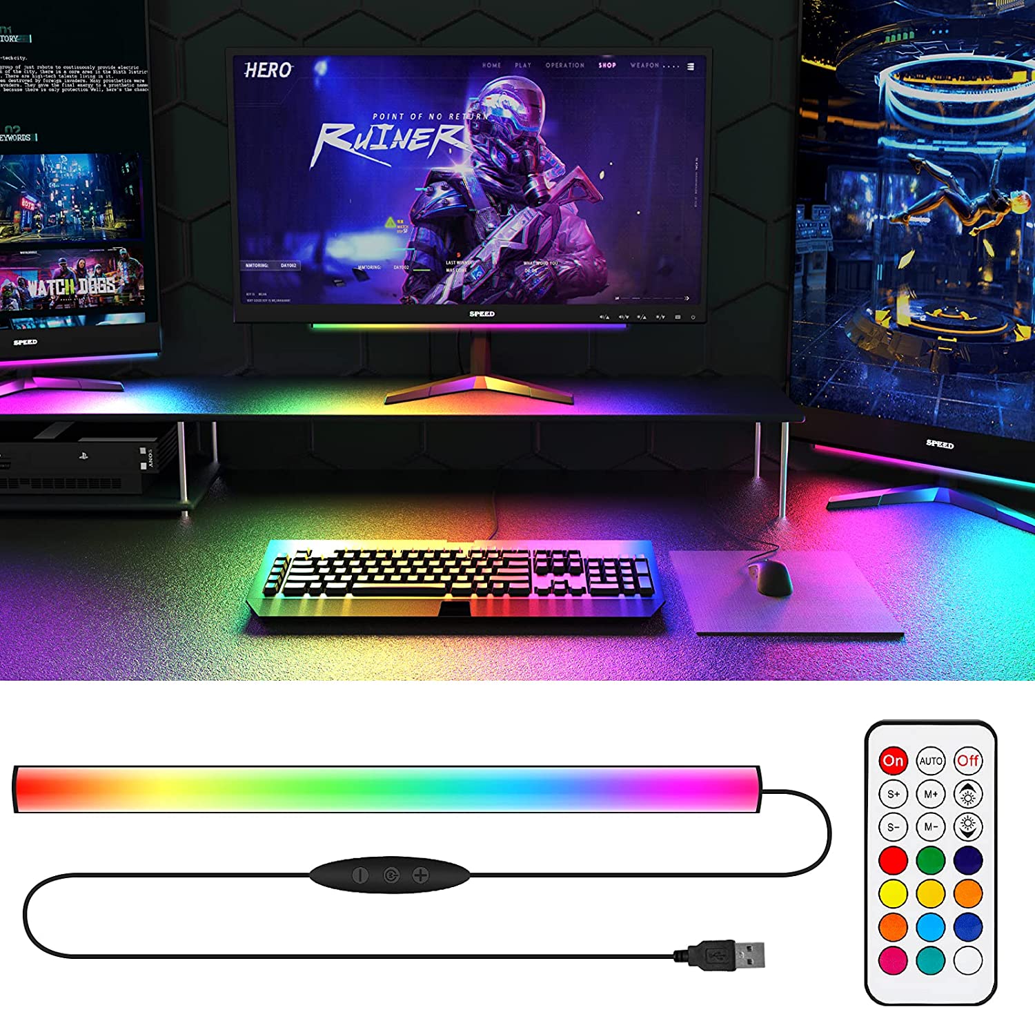 Under Monitor Light Bar RGB Dr - đánh giá và giá Smart Home Poster