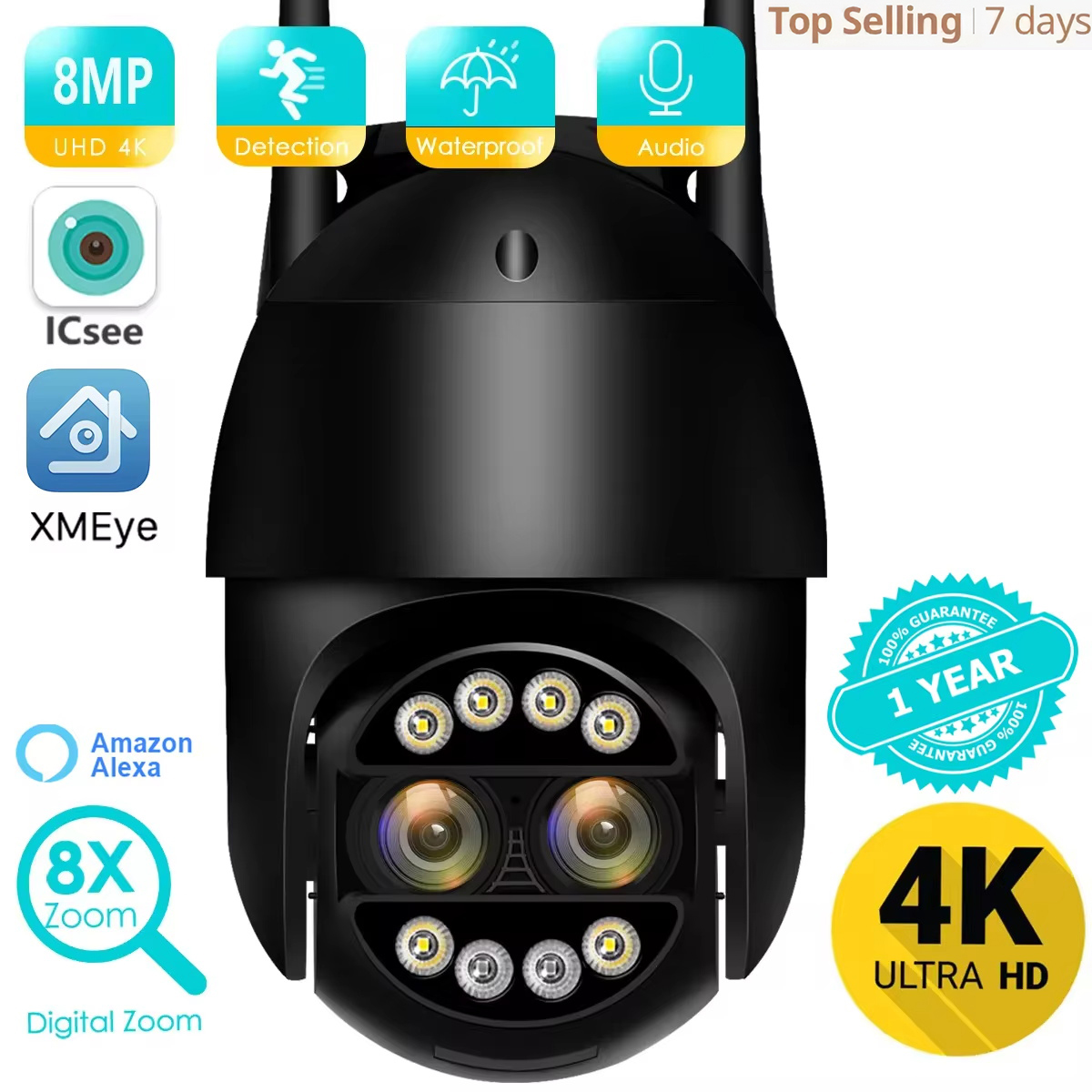 BESDER 8MP 4K PTZ IP Camera 8x - đánh giá và giá Smart Home Windows App